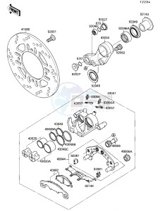 ZX 750 F [NINJA 750R] (F4) [NINJA 750R] drawing REAR BRAKE