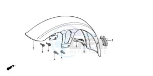 CM125C drawing FRONT FENDER