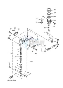 YFM700R YFM70RSSK (2LSV) drawing REAR MASTER CYLINDER