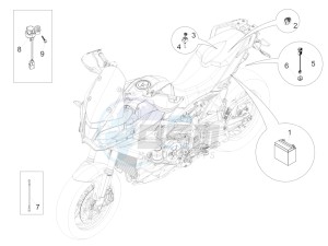 ETV Caponord 1200 USA USA drawing Rear electrical system