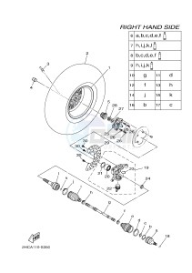 YXZ1000E YXZ10YMXH YXZ1000R EPS (2HCC) drawing FRONT WHEEL 2