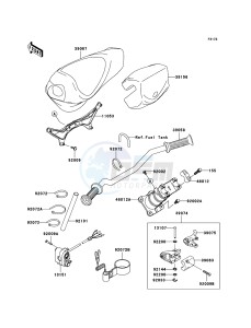 JET SKI STX-12F JT1200-D1 FR drawing Handlebar