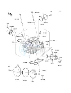 KLX 140 A [KLX140] (A8F-A9FA) A9FA drawing CYLINDER HEAD