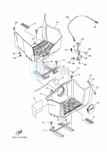 YFM700FWBD KODIAK 700 EPS (B5KS) drawing STAND & FOOTREST