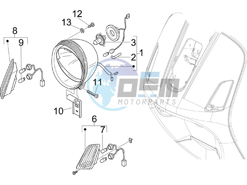 Head lights - Turn signal lamps