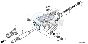 GL1800BD F6B Bagger - GL1800BD UK - (E) drawing SWINGARM