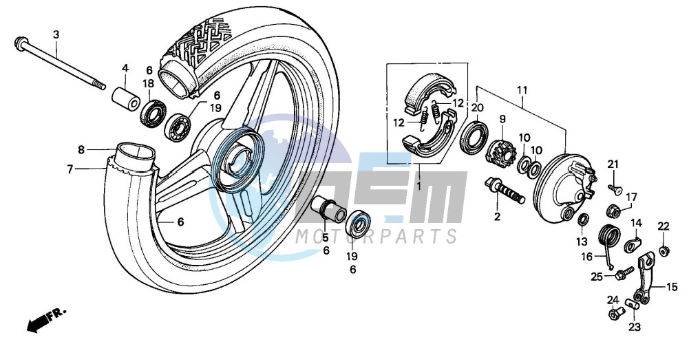 FRONT WHEEL (SH50DP/DS)