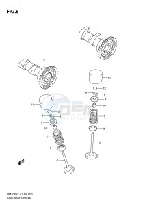 RM-Z450 (E19) drawing CAMSHAFT - VALVE