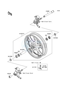 1400GTR_ABS ZG1400CCF FR GB XX (EU ME A(FRICA) drawing Front Hub