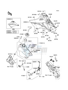 KLX110 KLX110CDF EU drawing Fuel Tank