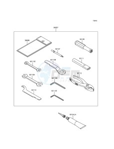 NINJA 300 ABS EX300BEF XX (EU ME A(FRICA) drawing Owner's Tools