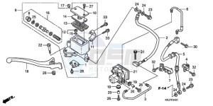 FES150A9 Europe Direct - (ED / ABS) drawing FR. BRAKE MASTER CYLINDER (FES125A)(FES150A)