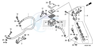 NC700XC drawing REAR BRAKE MASTER CYLINDER ( NC700X)