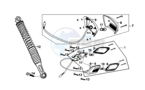 FIDDLE II 50 drawing TAIL LIGHT - REAR SUSPENSION