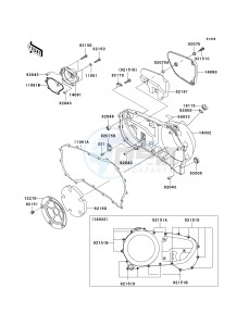 VN 1600 F [VULCAN 1600 MEAN STREAK] (6F) F6F drawing RIGHT ENGINE COVER-- S- -