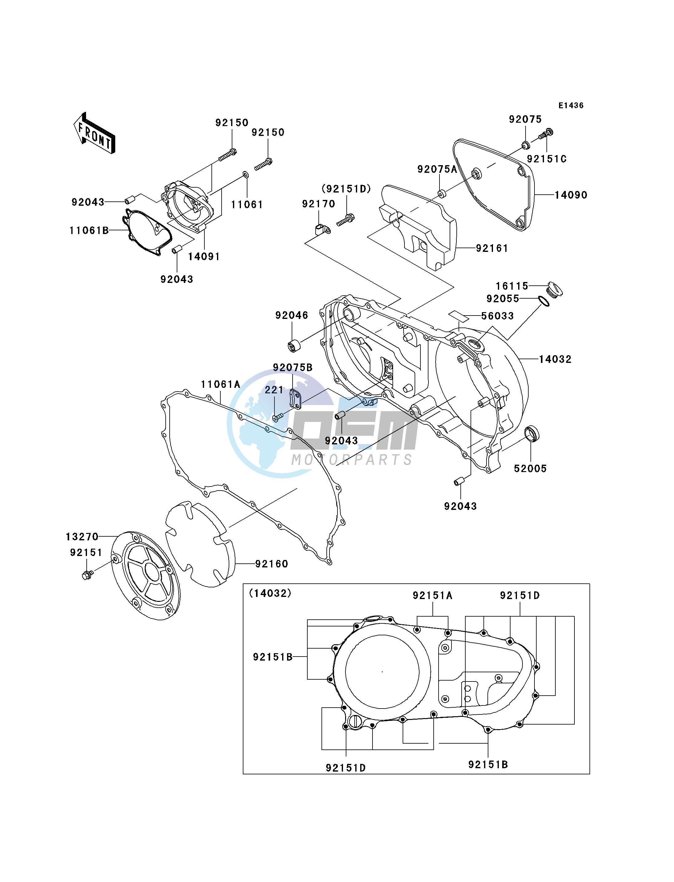 RIGHT ENGINE COVER-- S- -