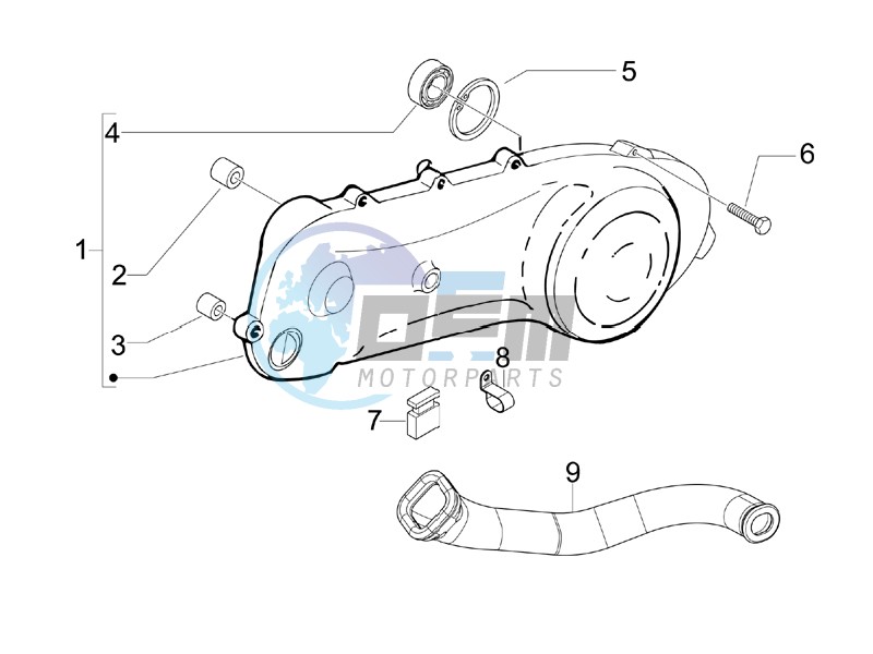 Crankcase cover - Crankcase cooling