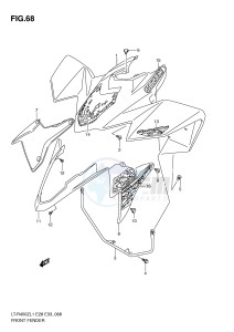 LT-R450 (E28-E33) drawing FRONT FENDER (LT-R450L1 E33)