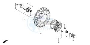 TRX350TM RANCHER S drawing REAR WHEEL