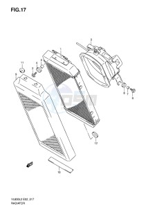 VL800 INTRUDER EU drawing RADIATOR