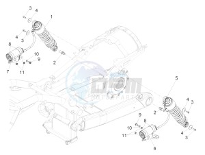 California 1400 Custom ABS 1380 drawing Shock absorber