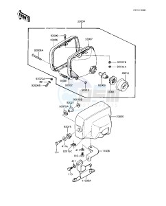 KZ 1000 R [EDDIE LAWSON REPLICA] (R1-R2) [EDDIE LAWSON REPLICA] drawing HEADLIGHT