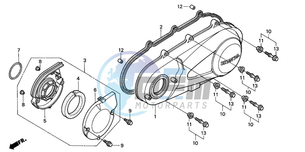 LEFT CRANKCASE COVER