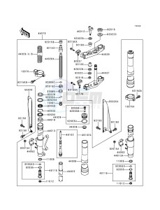 KX 250 K [KX250] (K2) [KX250] drawing FRONT FORK