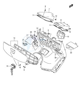 AN400 (E2) Burgman drawing FRONT BOX