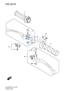 GSX-1250F ABS EU drawing HANDLE LEVER