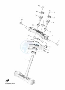 WR450F (BDB8) drawing STEERING