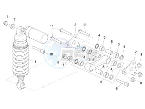 RSV4 1000 Racing Factory E4 ABS (EMEA, LATAM) drawing Shock absorber