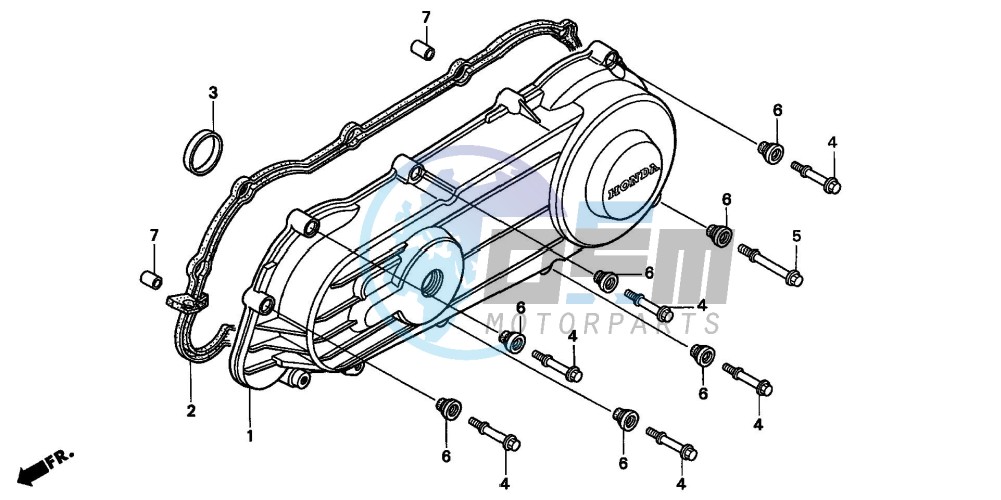 LEFT CRANKCASE COVER (1)