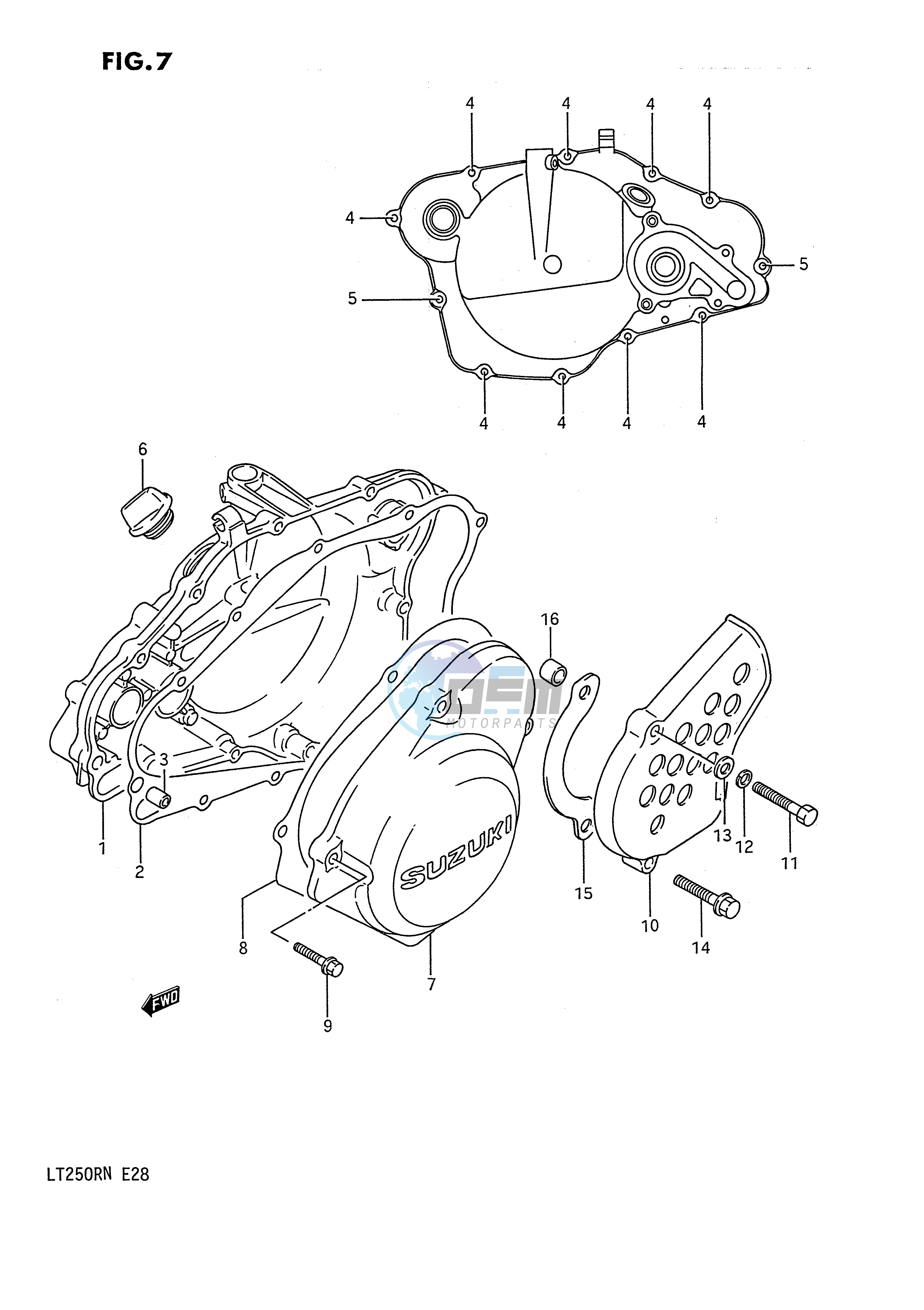 CRANKCASE COVER (MODEL H J K L M N)