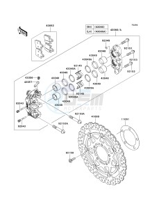 ZX 1400 A [NINJA ZX-14] (A6F-A7FA) A7F drawing FRONT BRAKE