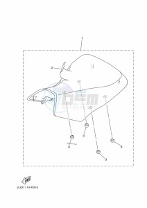 YFM700FWAD GRIZZLY 700 EPS (BFE8) drawing SEAT