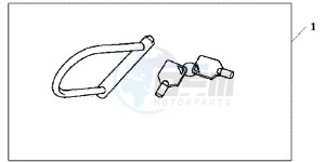 VFR1200XD CrossTourer - VFR1200X Dual Clutch 2ED - (2ED) drawing U LOCK