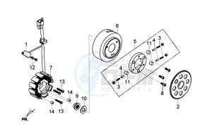 GTS 125I (L8) EU EURO4 drawing MAGNETO / FLYWHEEL