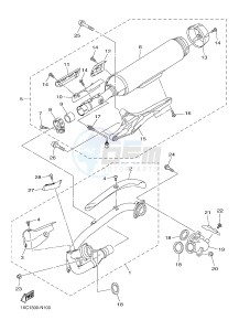 XVS950CU XV950 (1XC1) drawing EXHAUST