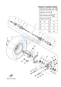 YXM700E YXM70VPXJ VIKING EPS (B5F3) drawing REAR WHEEL 2