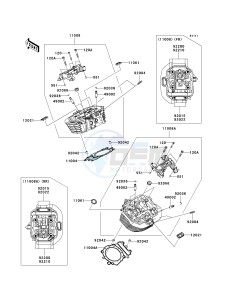 VN 1700 C [VULVAN 1700 NOMAD] (9FA) C9F drawing CYLINDER HEAD