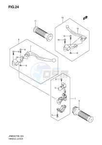 JR80 (P28) drawing HANDLE LEVER