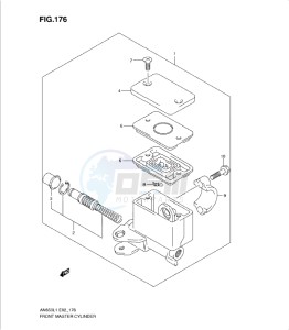 AN650 drawing FRONT MASTER CYLINDER