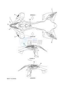 YFZ450R (BKDA) drawing GRAPHICS