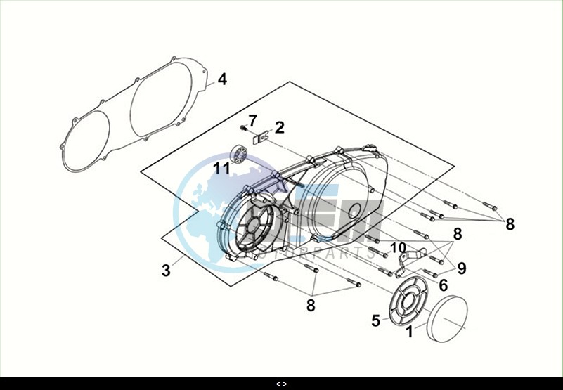 L. CRANK CASE COVER