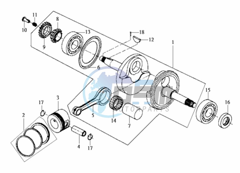 CRANKSHAFT / PISTON / PISTON RING