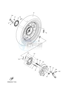 MWS150 MWS150-A TRICITY 155 (BB89) drawing REAR WHEEL