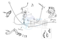 SENDA DRD MOTARD - 125 CC drawing REAR MASTER CYLINDER