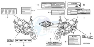 CB600F39 F / CMF ST drawing CAUTION LABEL