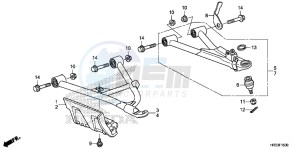 TRX420FM2E TRX420 Europe Direct - (ED) drawing FRONT ARM